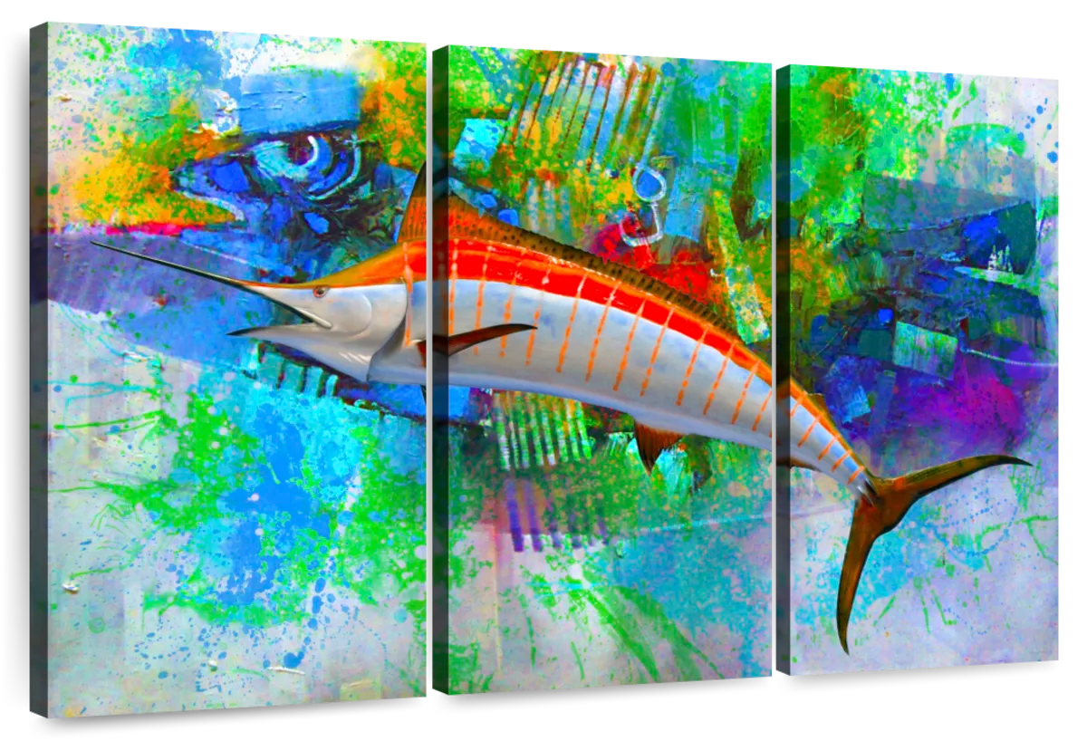 Blue Marlin Wall Art  Paintings, Drawings & Photograph Art Prints