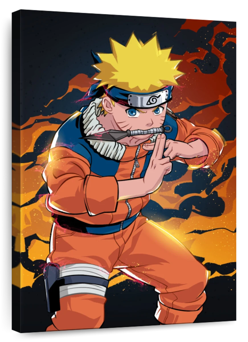 Drawings To Paint & Colour Naruto - Print Design 002