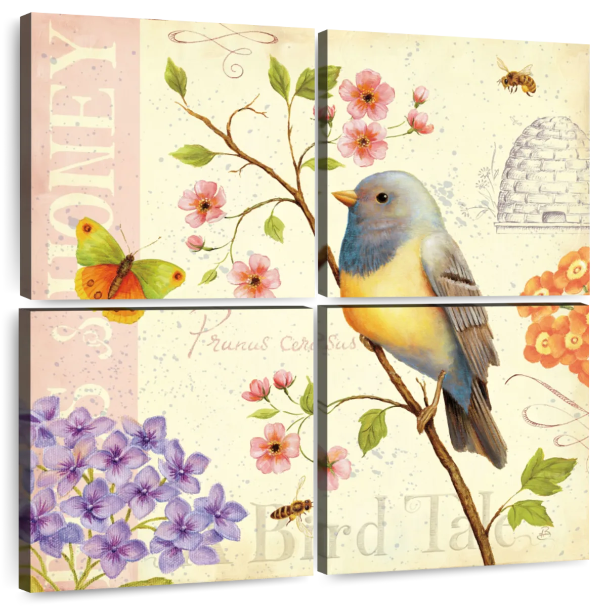 Birds And Bees I Art: Canvas Prints, Frames  Posters