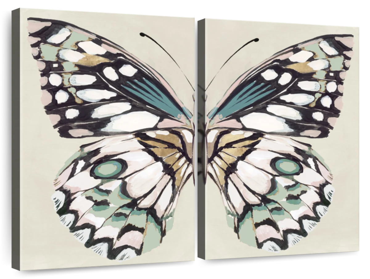 Abstract Butterfly Canvas Paintings Posters and Print Wall Art-Unframe –  Dablew11