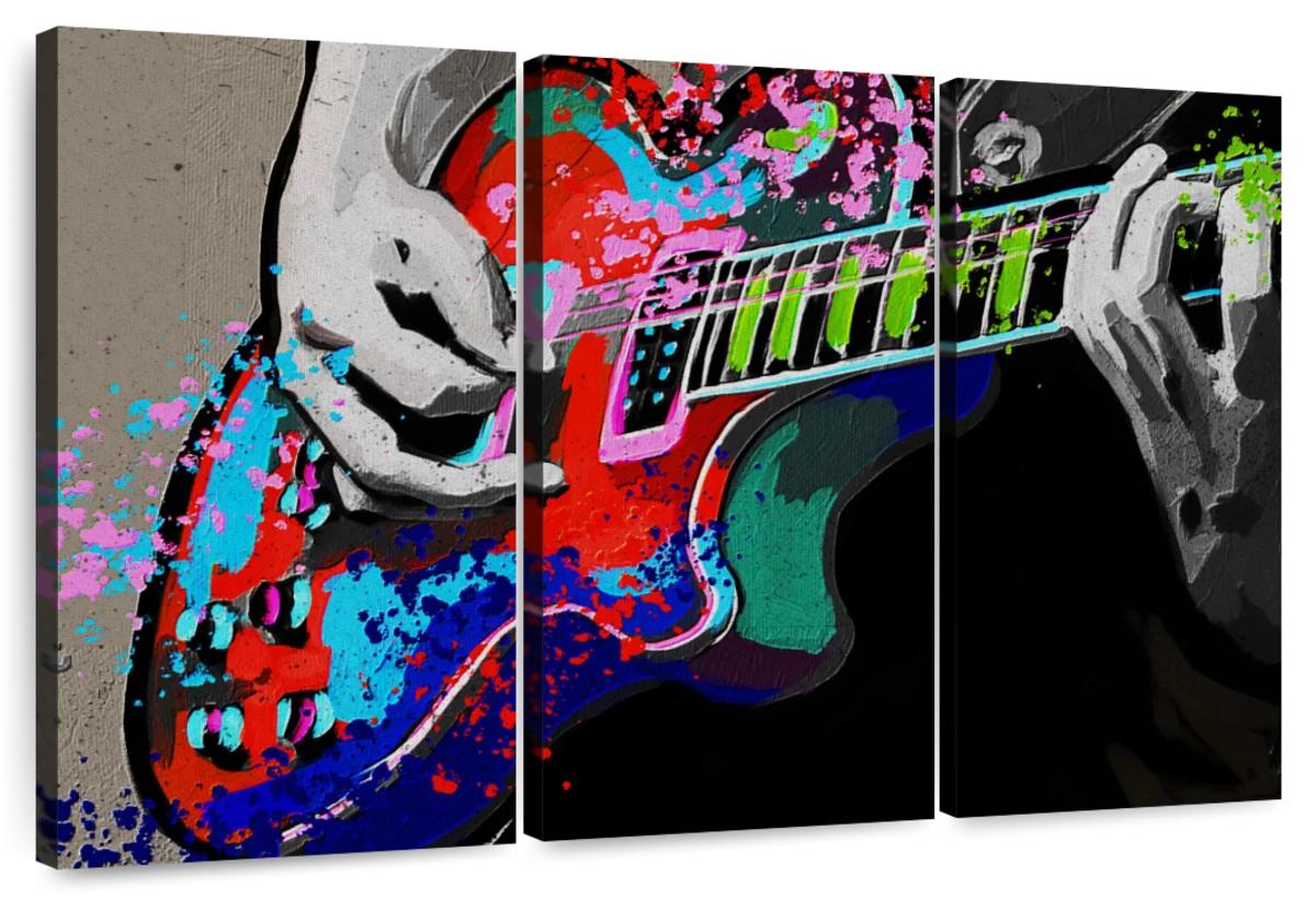 colorful electric guitar