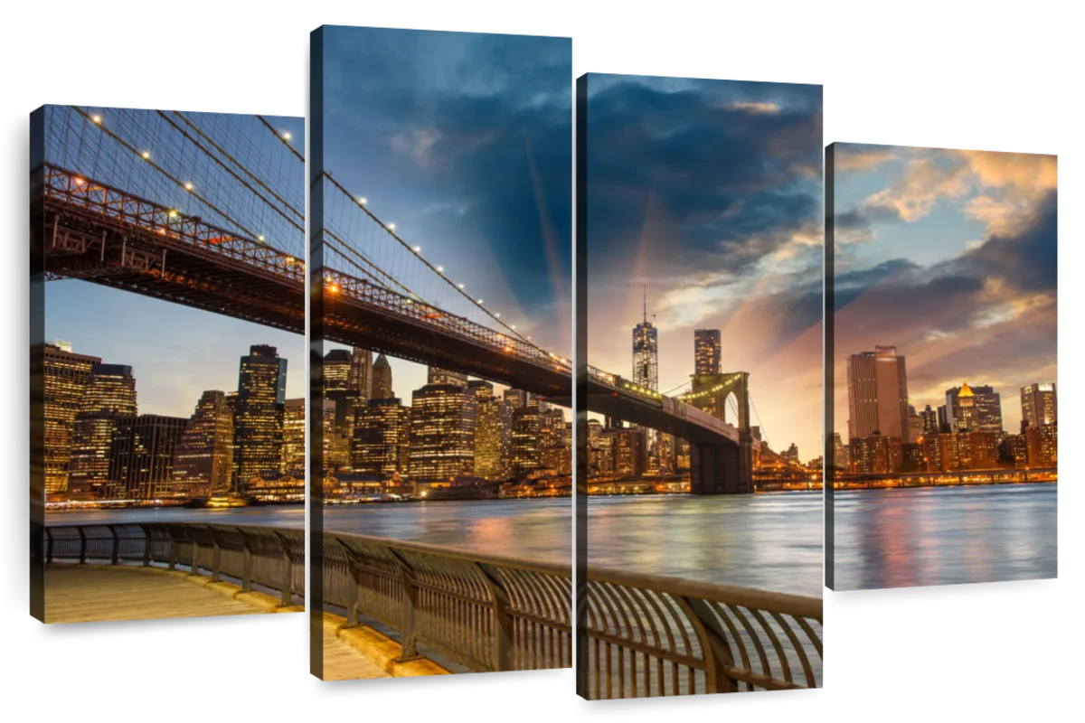  Brooklyn Bridge Black and White Peel & Stick Canvas Wall Mural  (10 1/2 Feet Wide x 8 Feet 2 Inches High) : Tools & Home Improvement