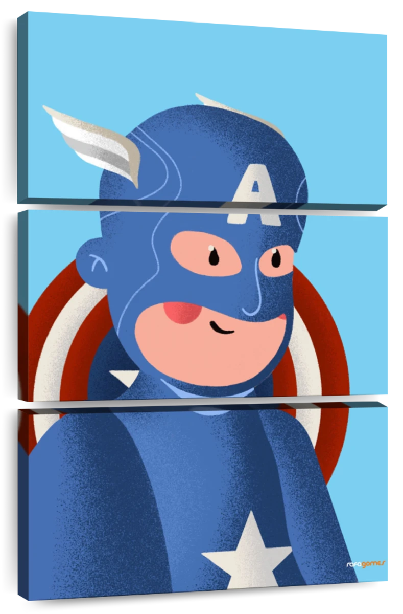 Captain America Portrait Art: Canvas Prints, Frames & Posters