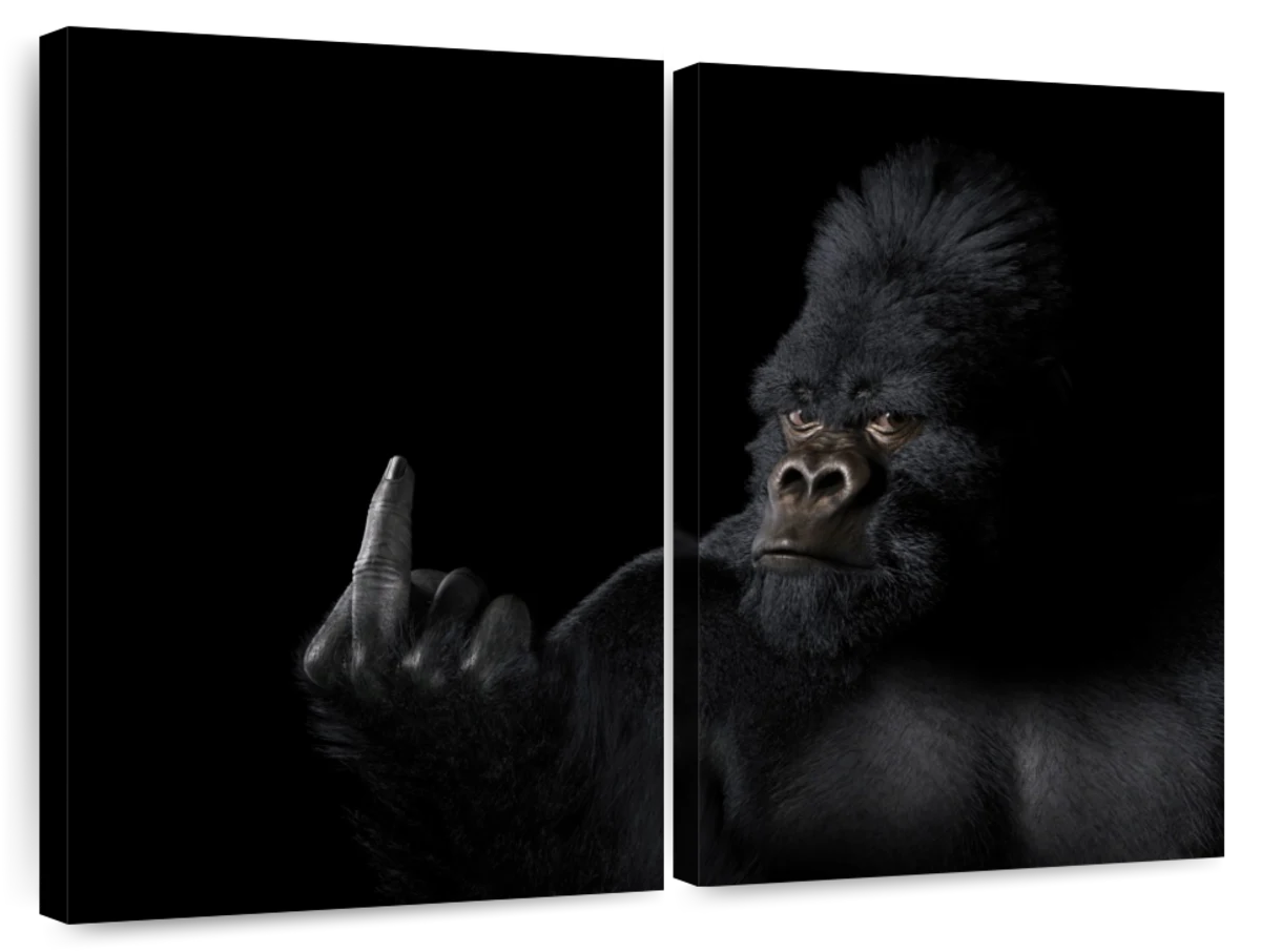 Badass Gorilla Wall Art | Photography