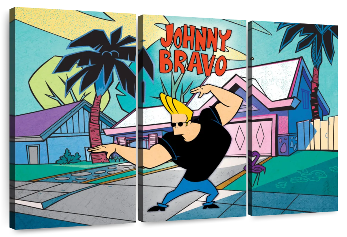 Johnny Bravo Outdoor Flex Wall Art