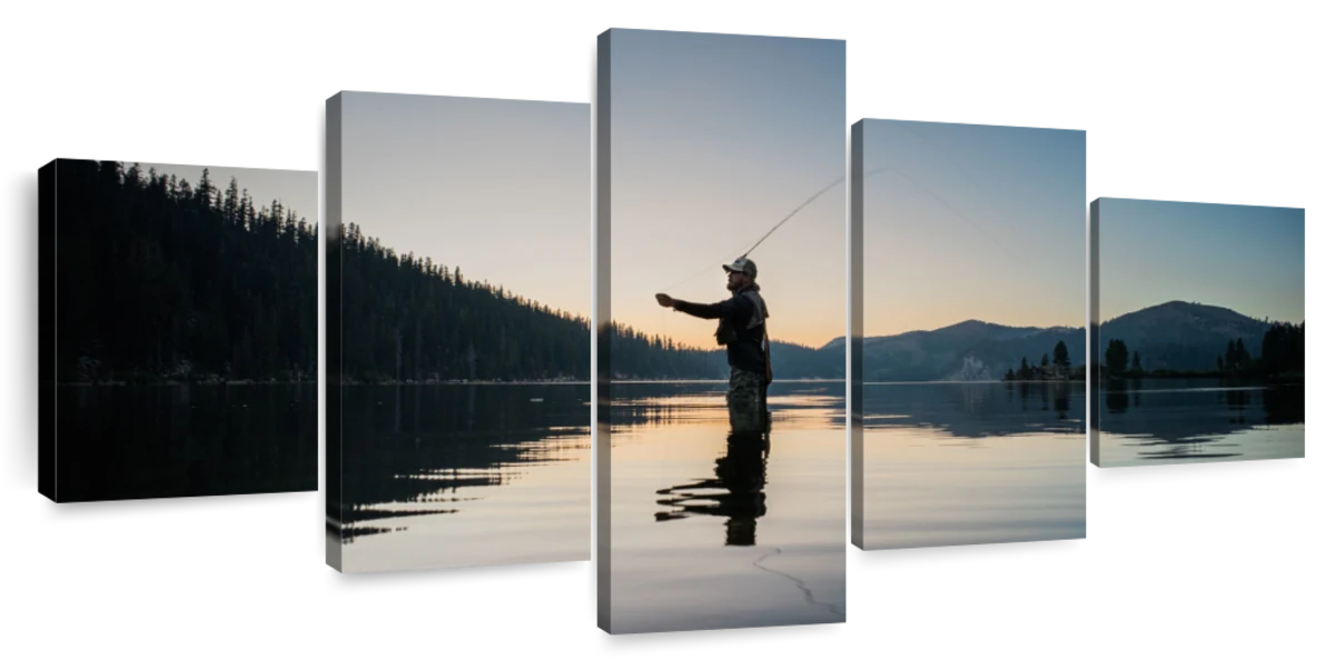 South Lake Tahoe Fly Fishing Wall Art