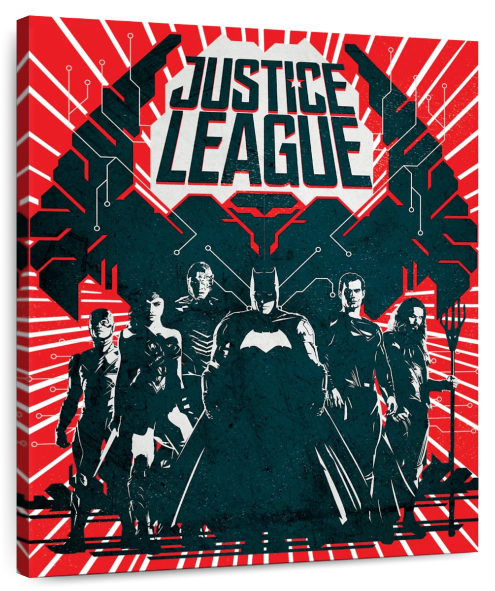 justice league silhouette posters