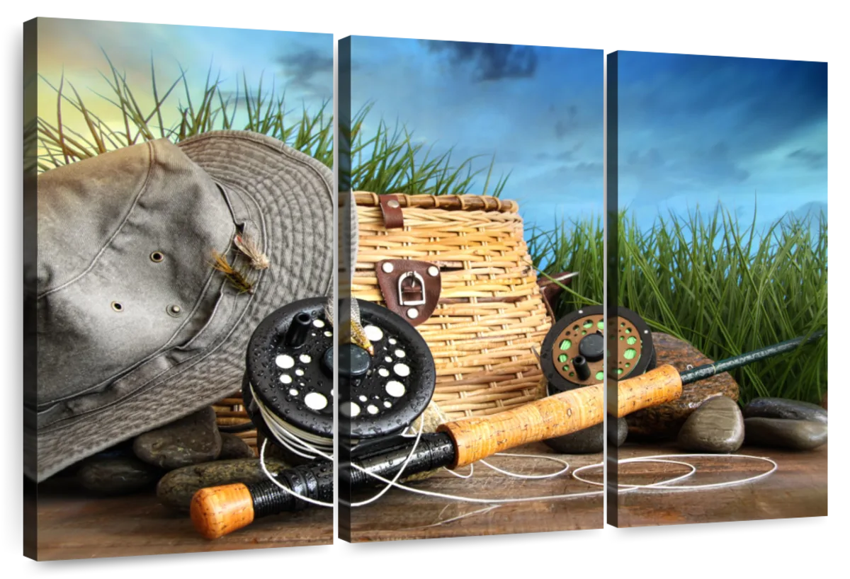 Fly Fishing Must Haves Wall Art: Canvas Prints, Art Prints & Framed Canvas