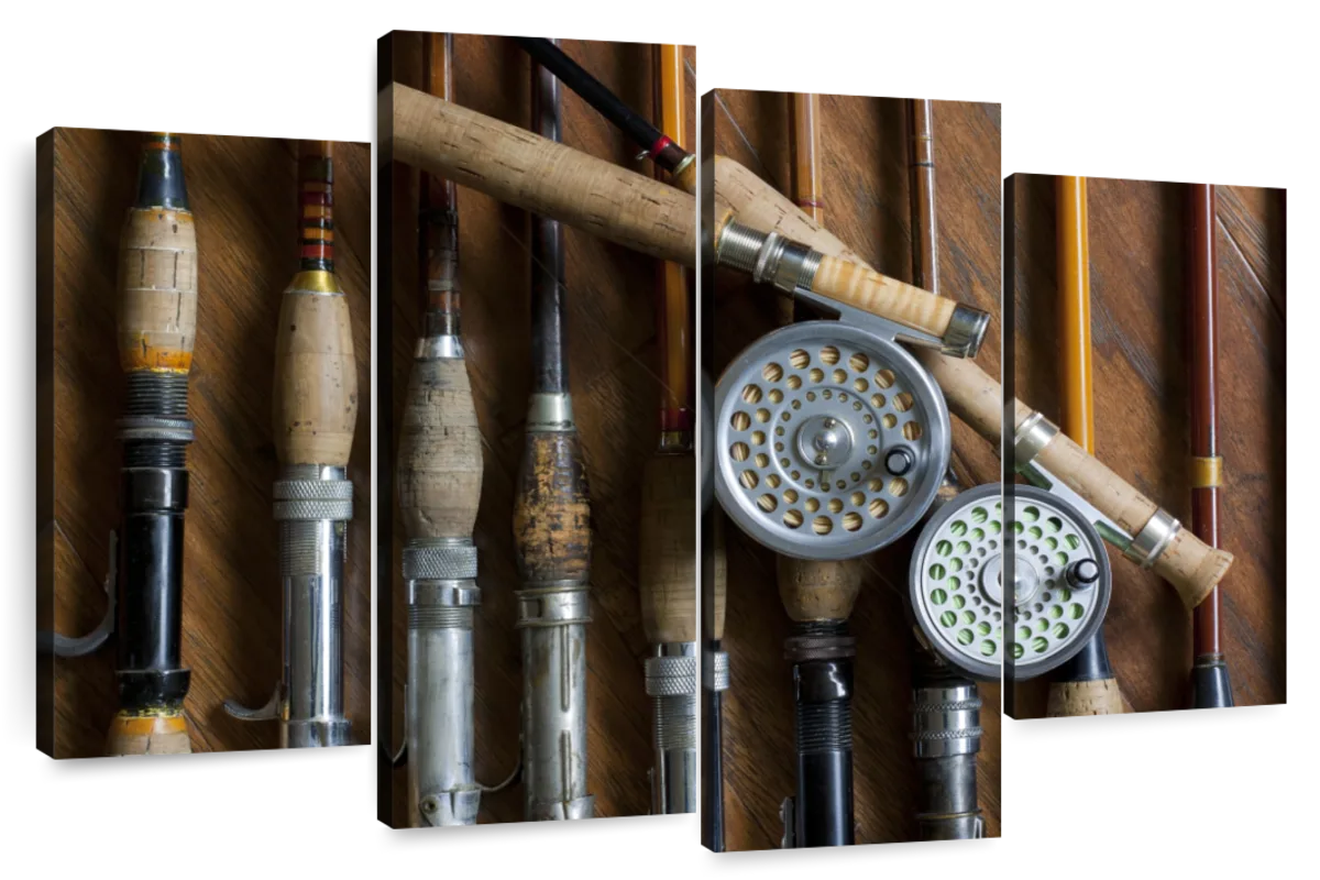 Old Fly Fishing Rods Wall Art: Canvas Prints, Art Prints & Framed