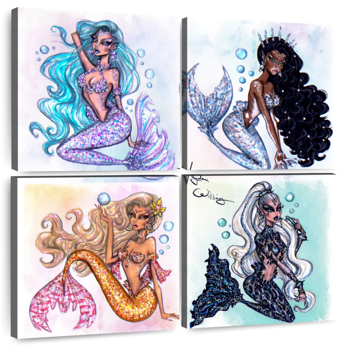 Sea Sirens Canvas Artwork by Hayden Williams