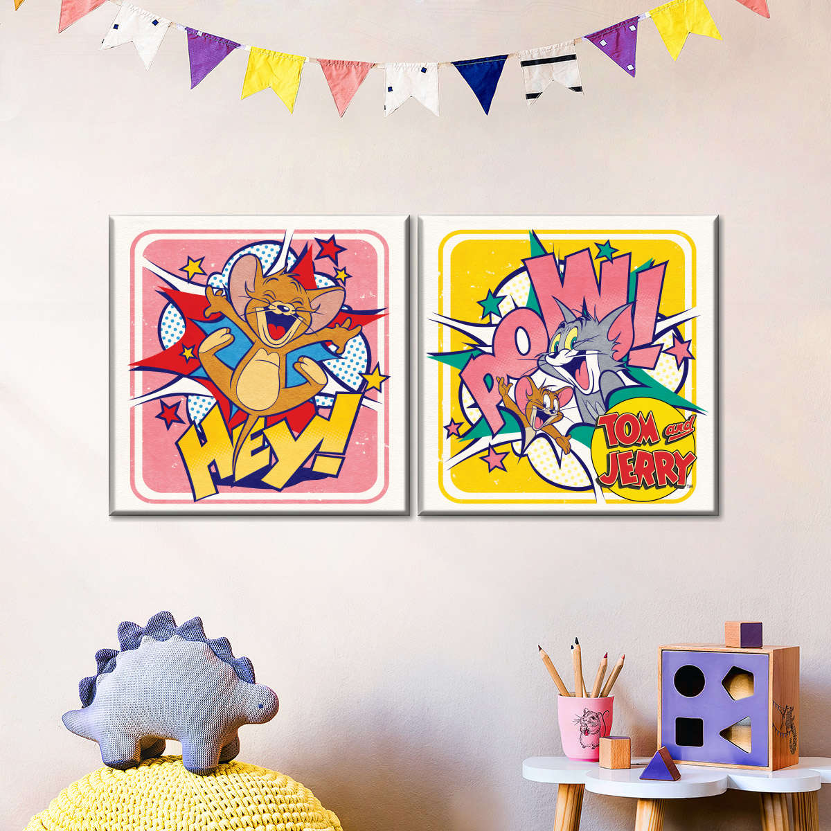 Playtime Tom And Jerry Art: Canvas Prints, Frames & Posters