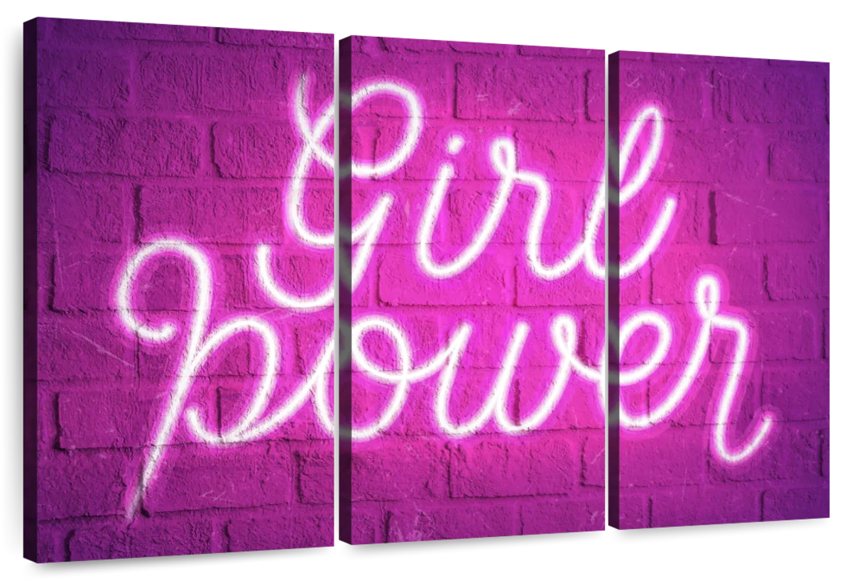 Girl Power Neon Sign Wall Art