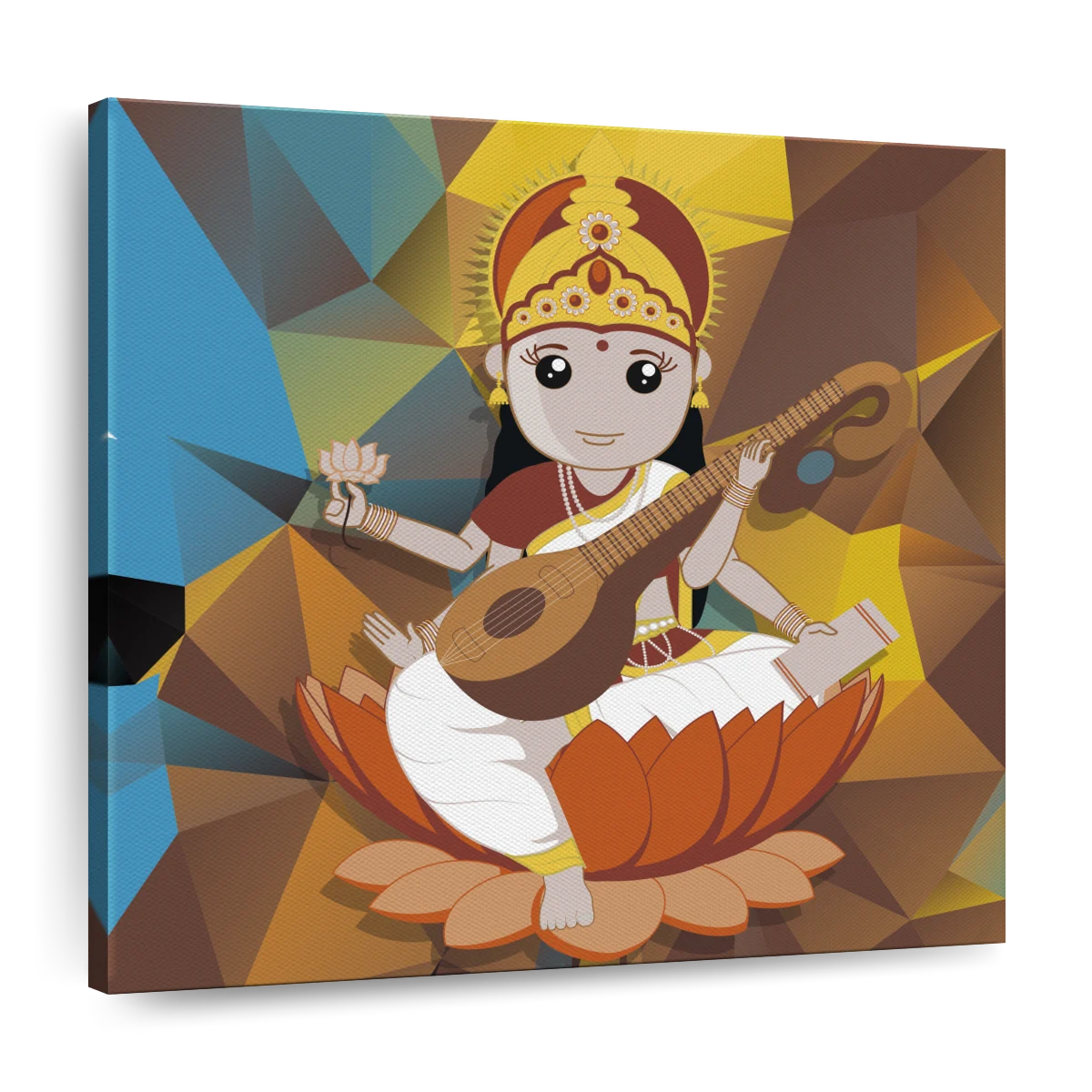 Illustration of Goddess Saraswati for Vasant Panchami Puja of India Stock  Vector by ©snapgalleria 333656698