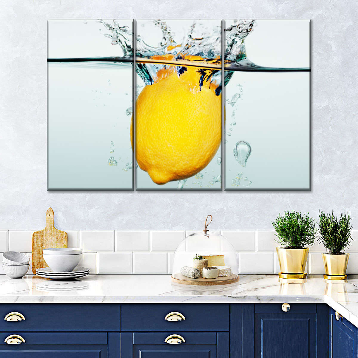Lemon Water Splash Wall Art: Canvas Prints, Art Prints & Framed Canvas