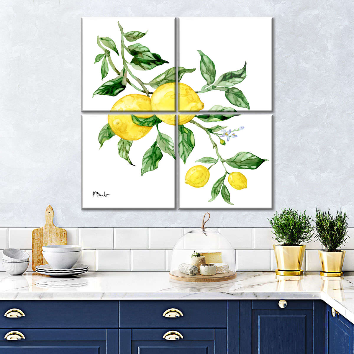 Sicilian Lemons I Painting by Paul Brent - Pixels