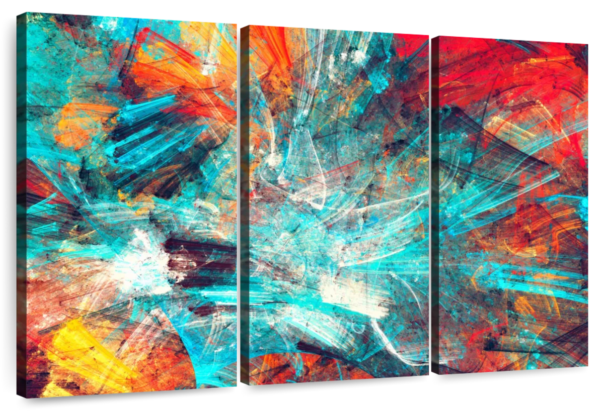 Vibrant Splash Abstract Wall Art | Painting