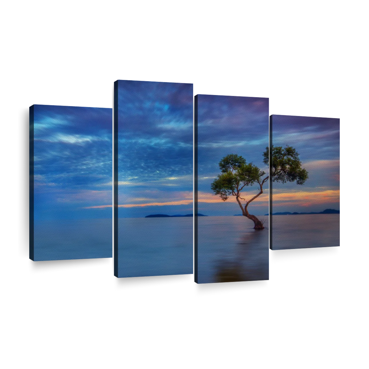 Mangrove Tree On Sunset Sky Wall Art | Photography