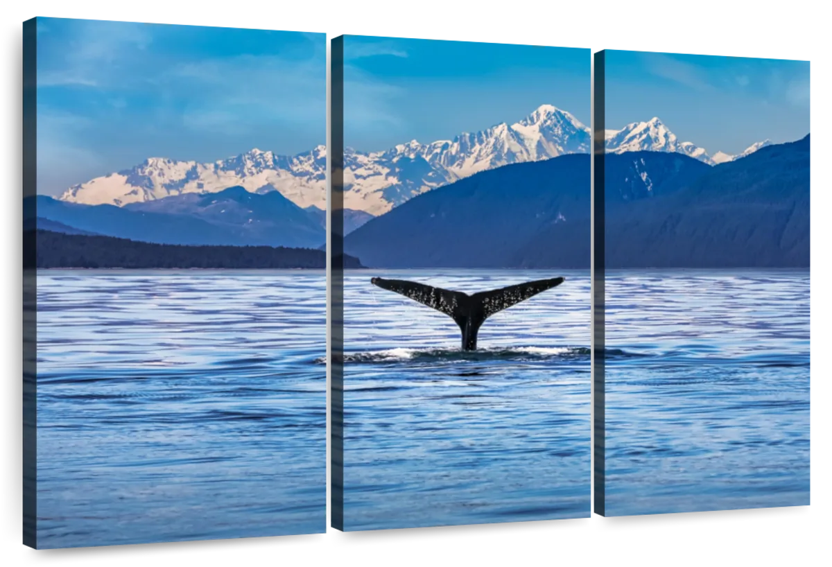 Lake Juneau AK Poster Print - 36 x 12