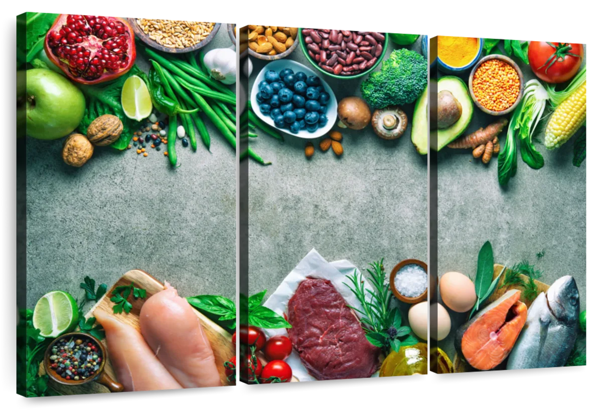 Balanced Diet Food Wall Art | Photography