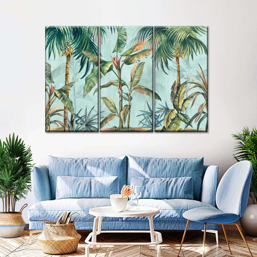 Lushed Palms Wall Art | Painting | by Eva Watts