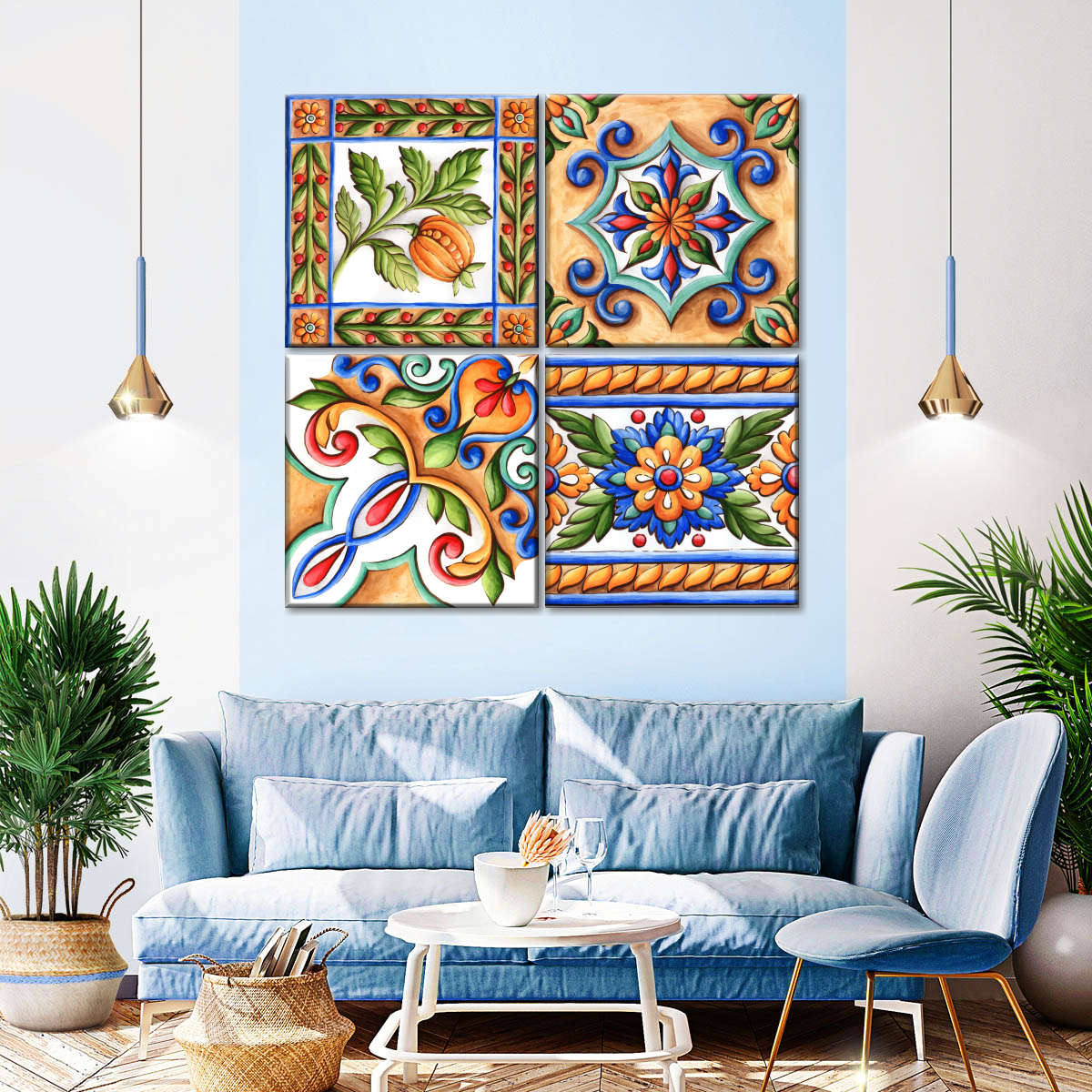 Blue Majolica Tiles Wall Art: Canvas Prints, Art Prints & Framed Canvas