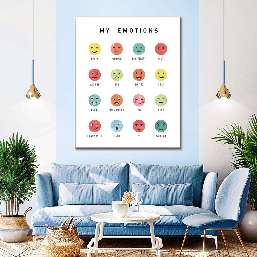 Emotions Chart Wall Art | Digital Art