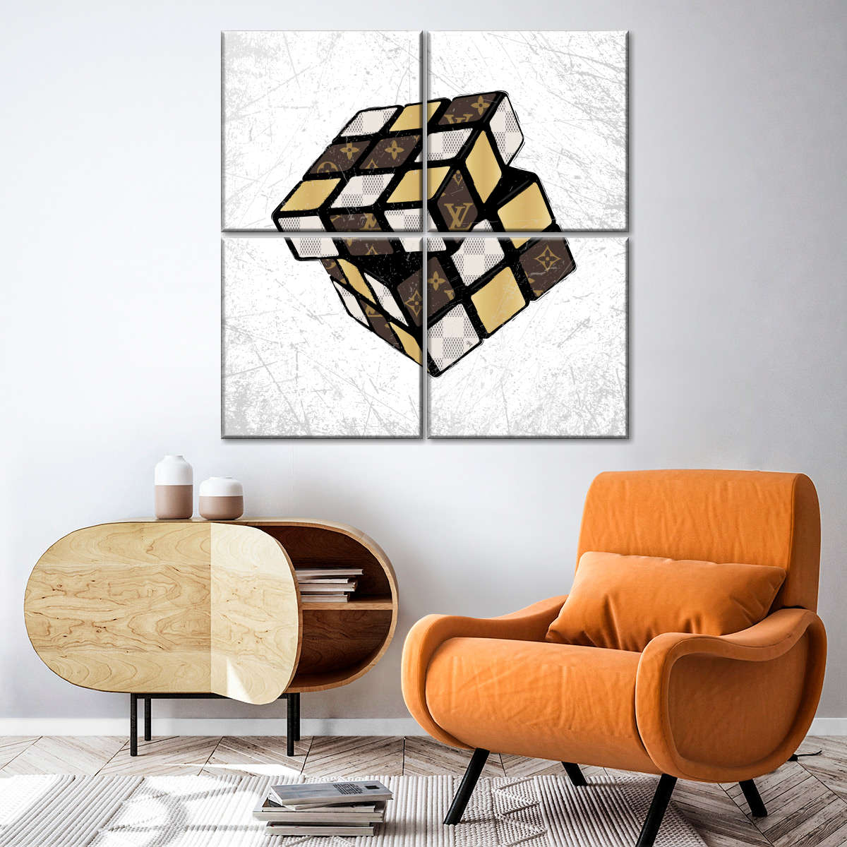 LV Soft Drink Canvas Wall Art by Martina Pavlova