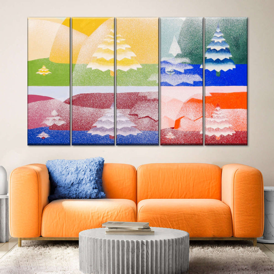 Trees From Series Mathematical Basis Of Arts Wall Art | Painting | by ...