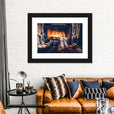 Feet By The Fireplace Wall Art