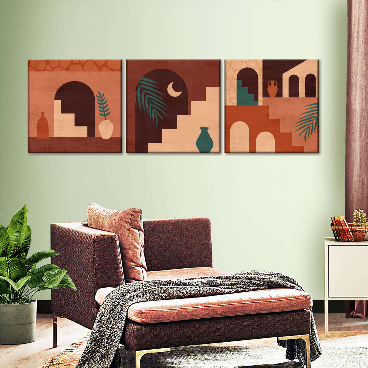 Neutral Minimalist Architecture Wall Art: Canvas Prints, Art Prints ...