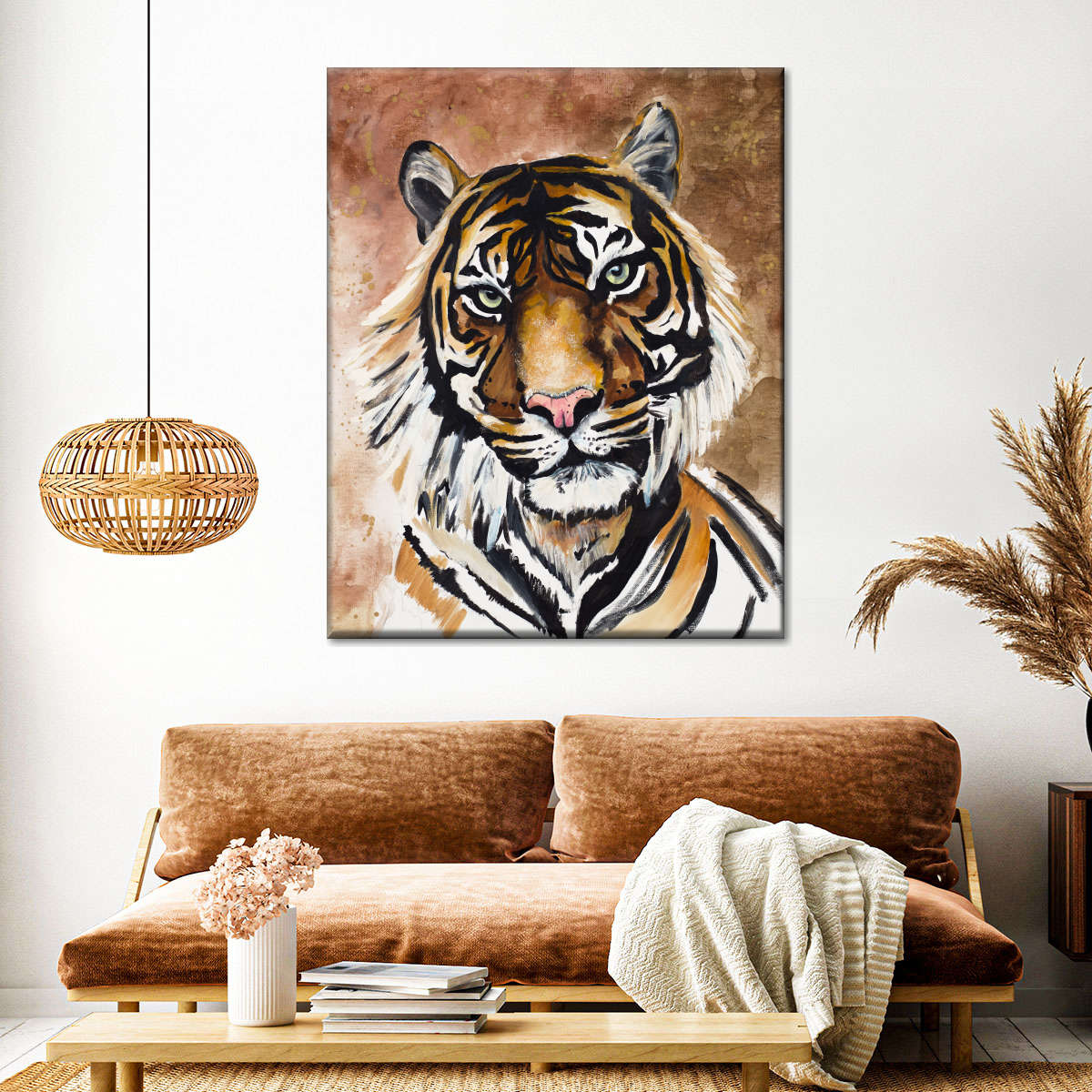 Tiger Portrait Wall Art | Painting | by Chelsea Goodrich