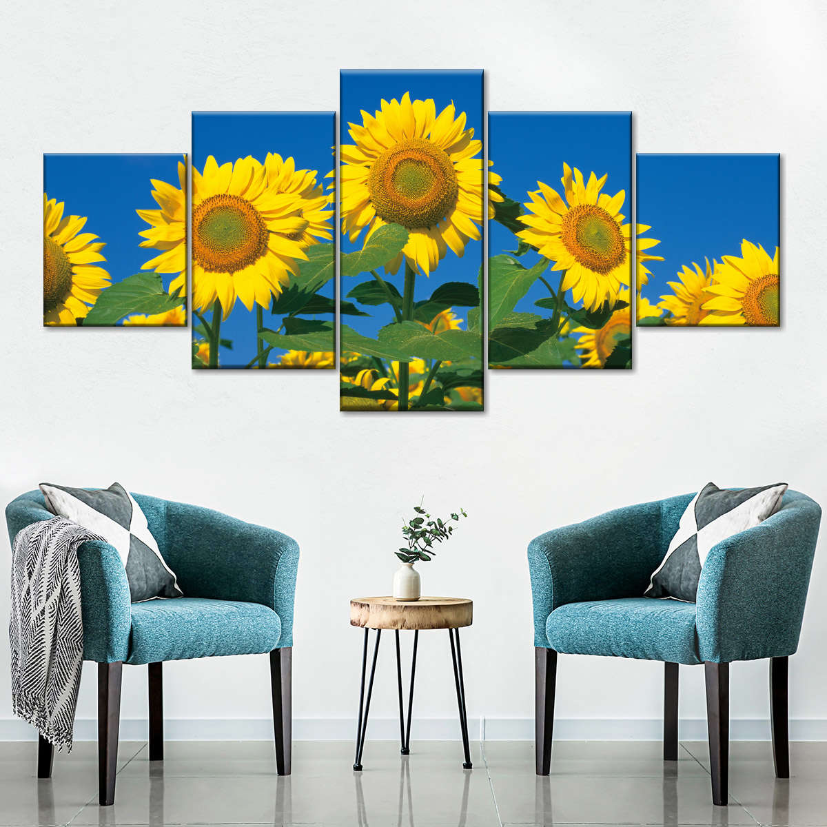 Field Of Hokkaido Sunflowers Wall Art: Canvas Prints, Art Prints ...