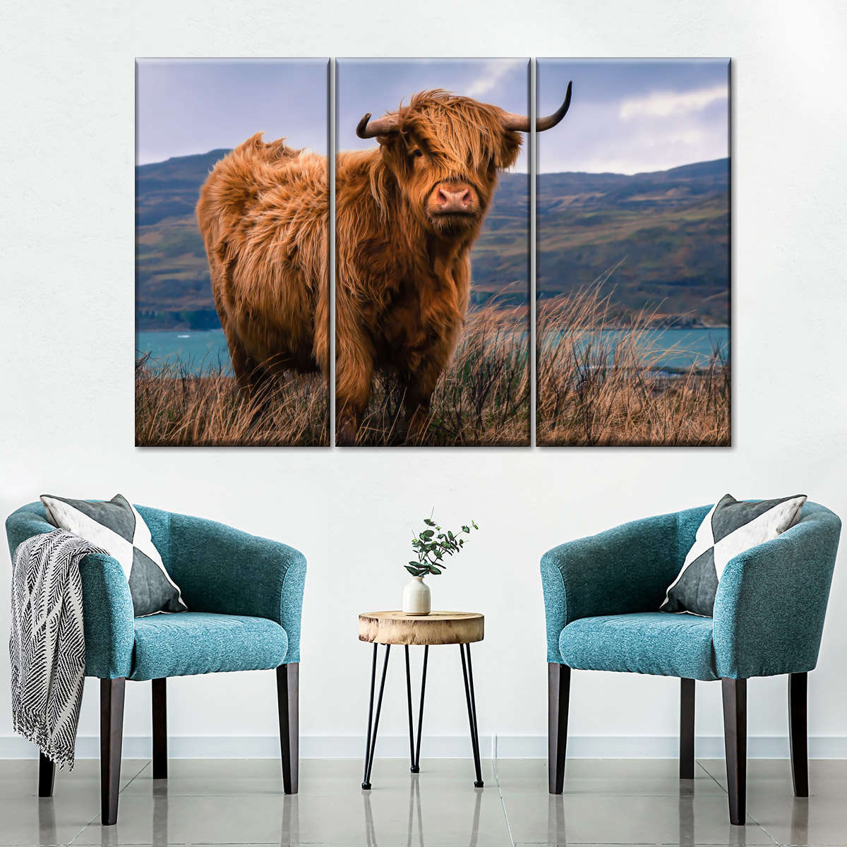 Large Highland Cow Art: Canvas Prints, Frames & Posters