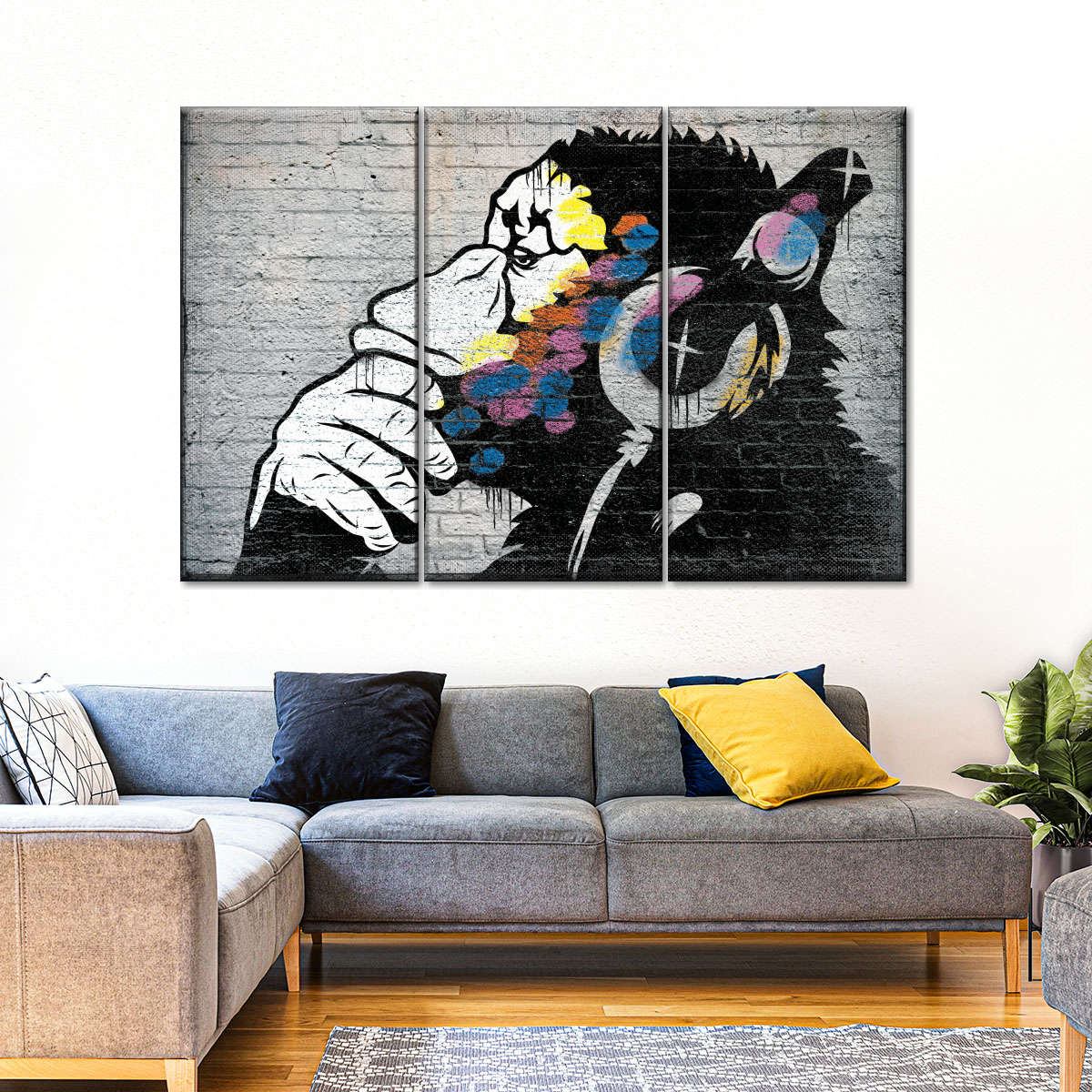 Monkey Wearing Headphones Wall Art: Canvas Prints, Art Prints & Framed 