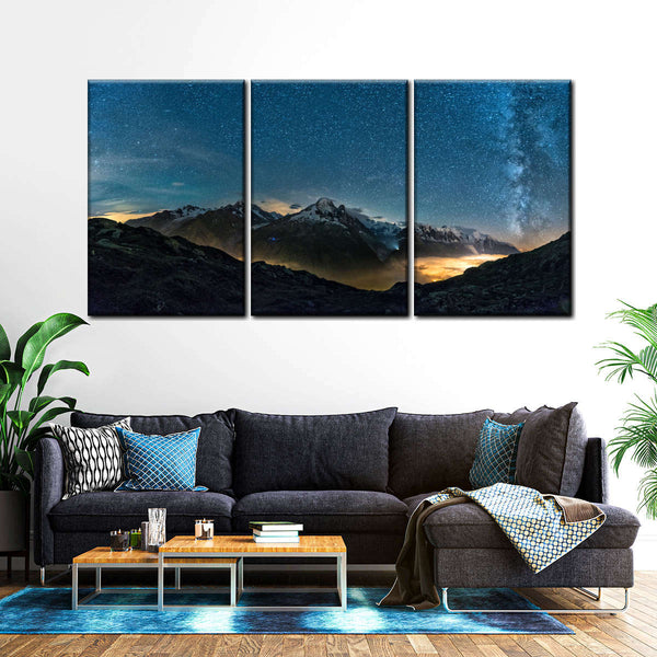 Mont Blanc Milky Way Wall Art | Photography