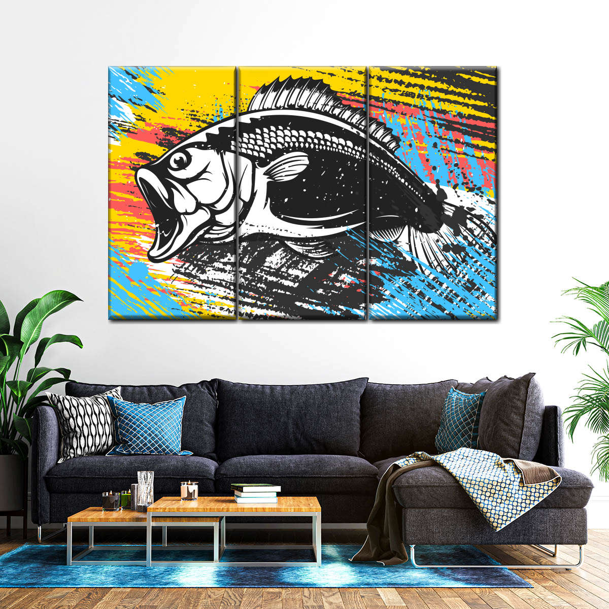 Abstract Bass Fishing Wall Art: Canvas Prints, Art Prints & Framed Canvas