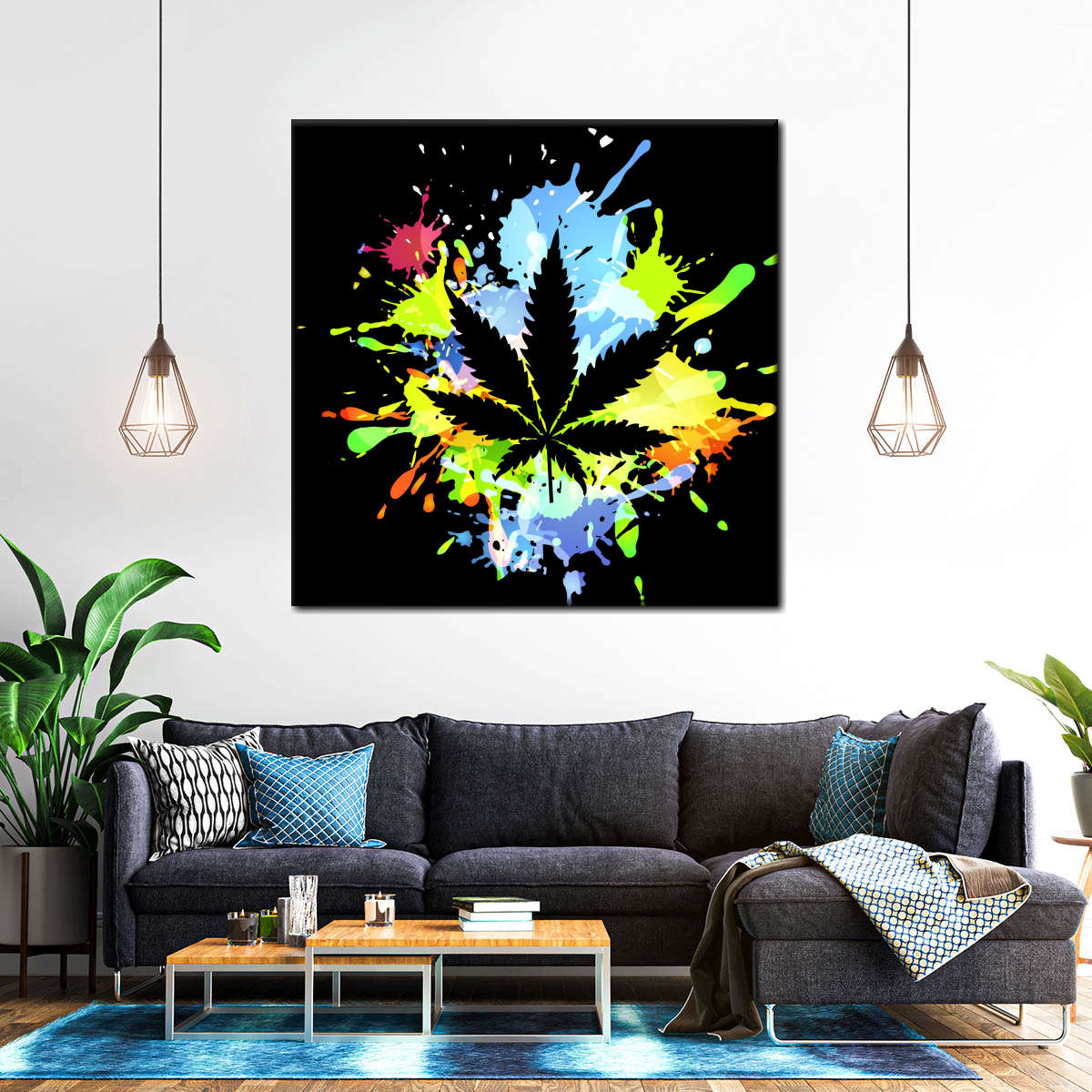 weed leaf art