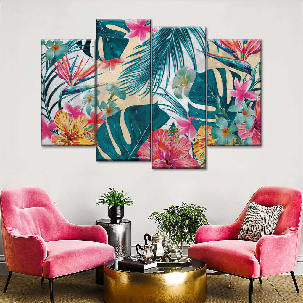 Tropical Flora Wall Art | Digital Art