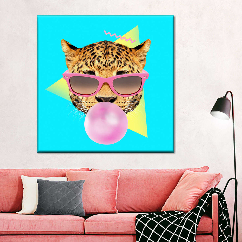 bubble-gum-leo-wall-art-digital-art-by-robert-farkas