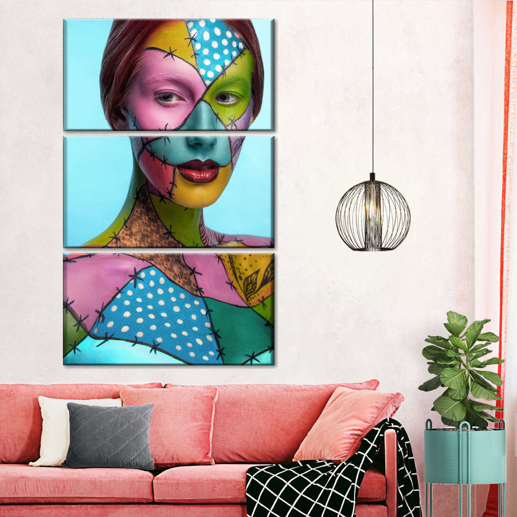 Patchwork Body Paint Wall Art | Photography