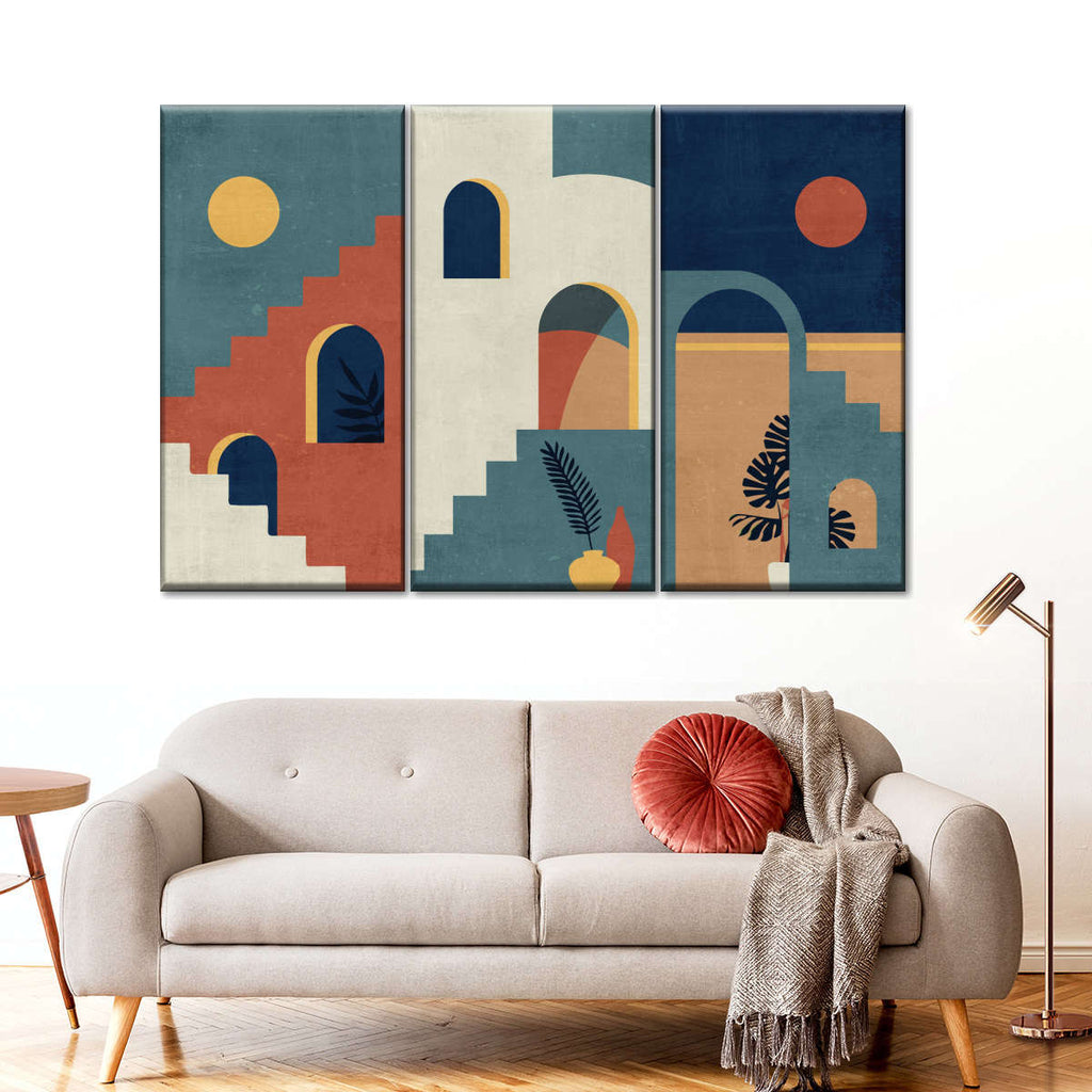 Abstract Moroccan Home Wall Art | Digital Art