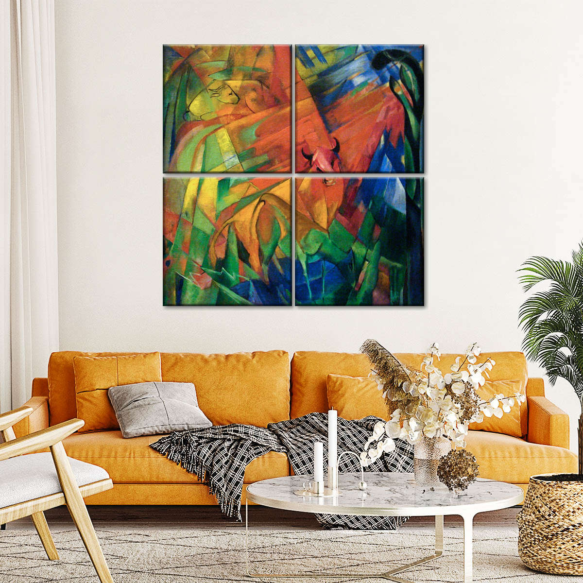 Animals In A Landscape 1914 Wall Art: Canvas Prints, Art Prints ...