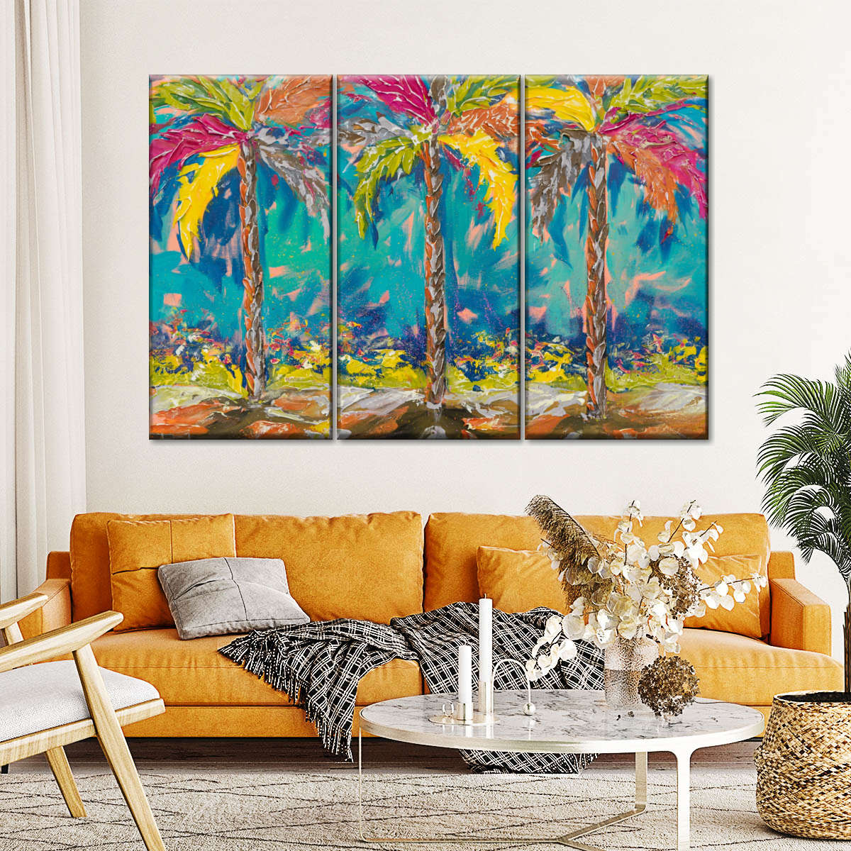 palm tree abstract art