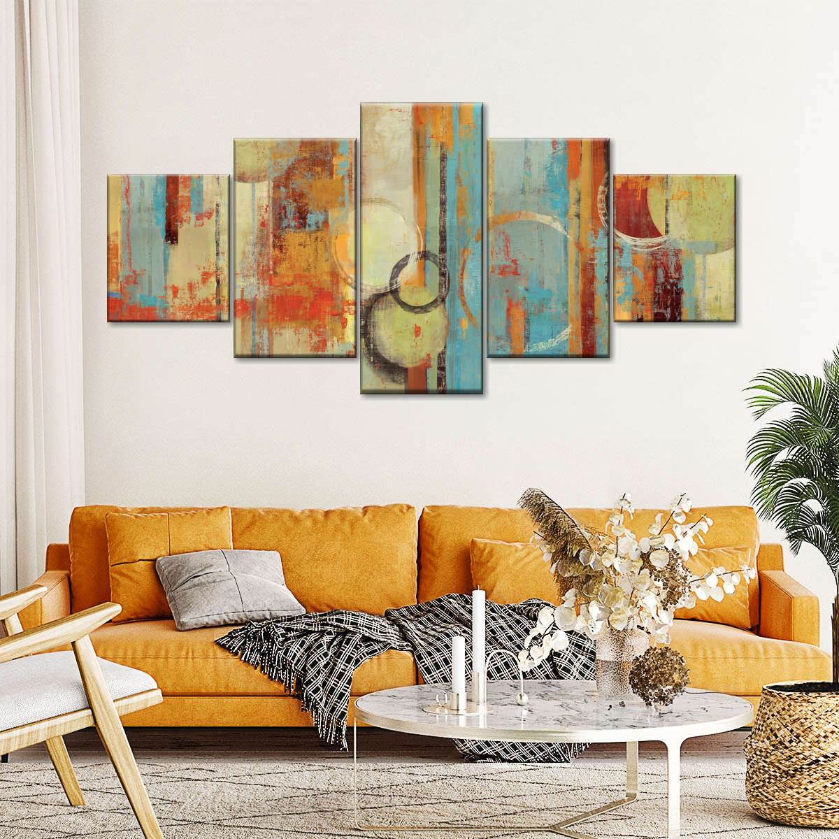 Beach Wood Multi Panel Canvas Wall Art