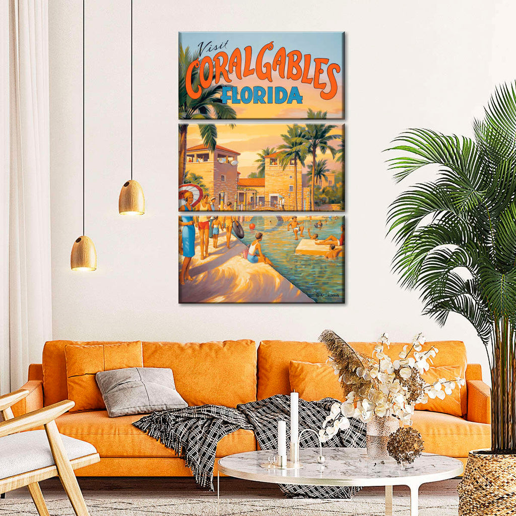 Visit Coral Gables Florida Wall Art | Painting | by Kerne Erickson