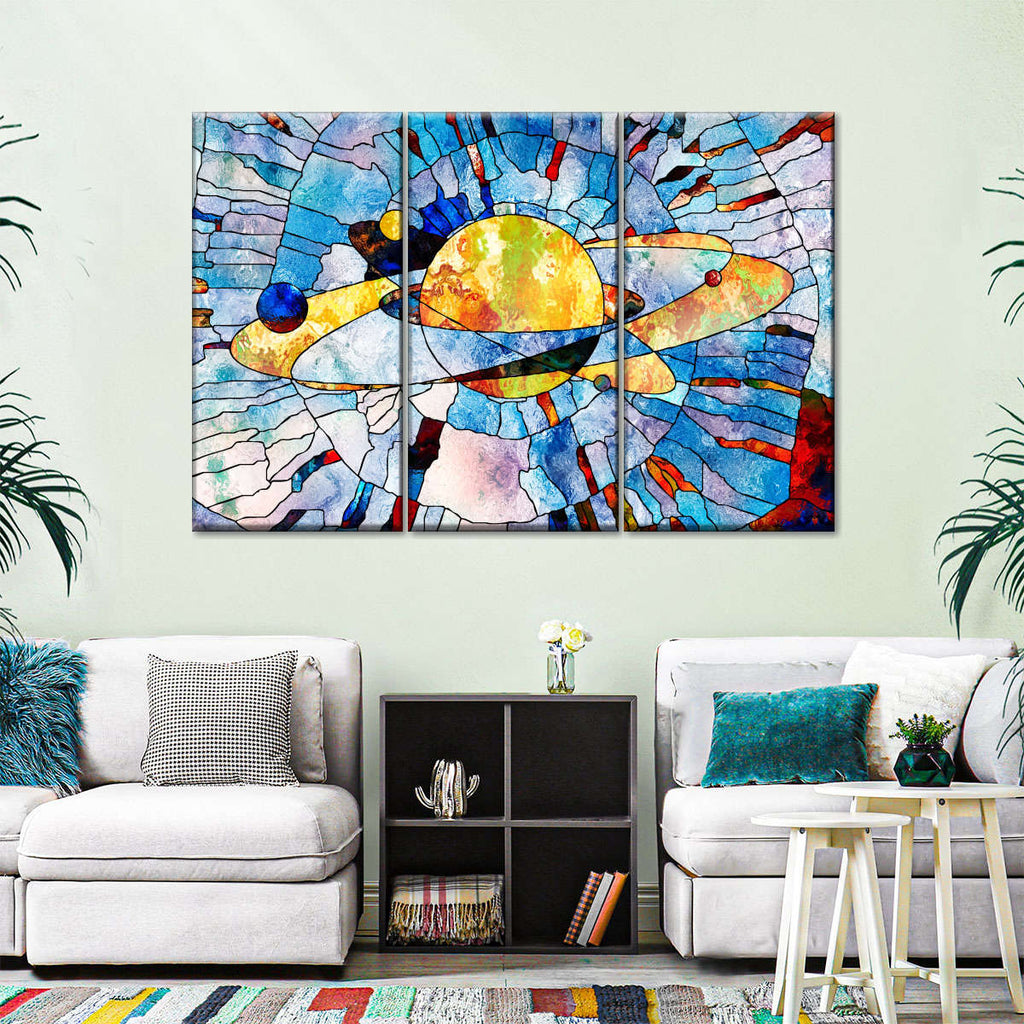 Stained Glass Saturn Wall Art | Photography