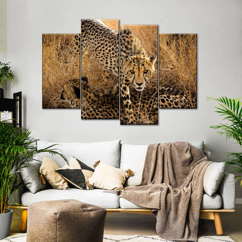 Cheetahs In The Grass Wall Art | Photography