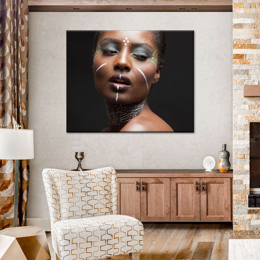 African Beauty Face Paint Wall Art | Photography