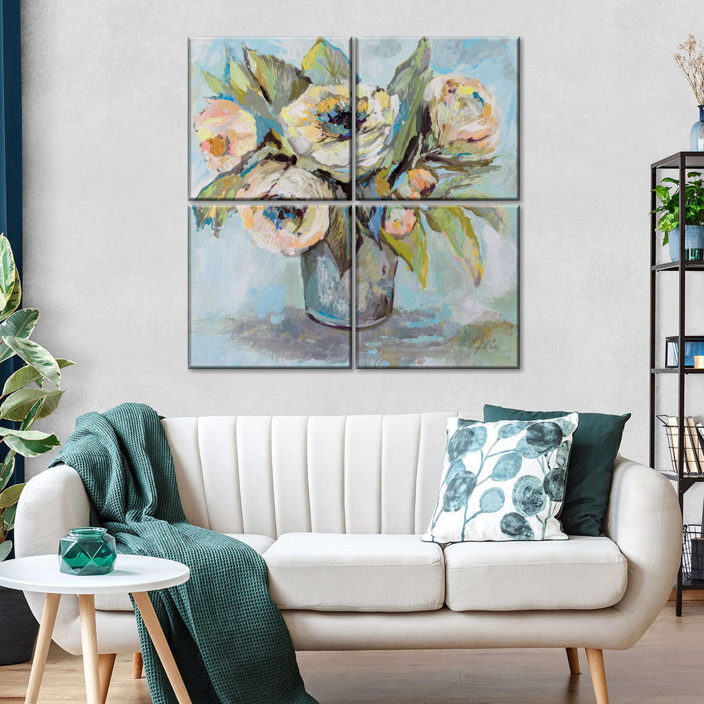 Soft Blooms Wall Art | Painting | by Jeanette Vertentes