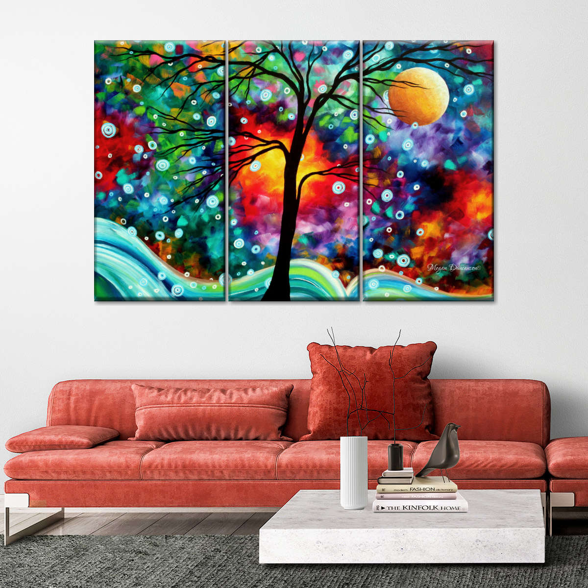 Scandinavian Abstract Wall Art Fine Art Canvas Prints Natural Hues Neu –